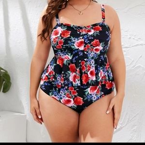 Tankini swimsuit plus size